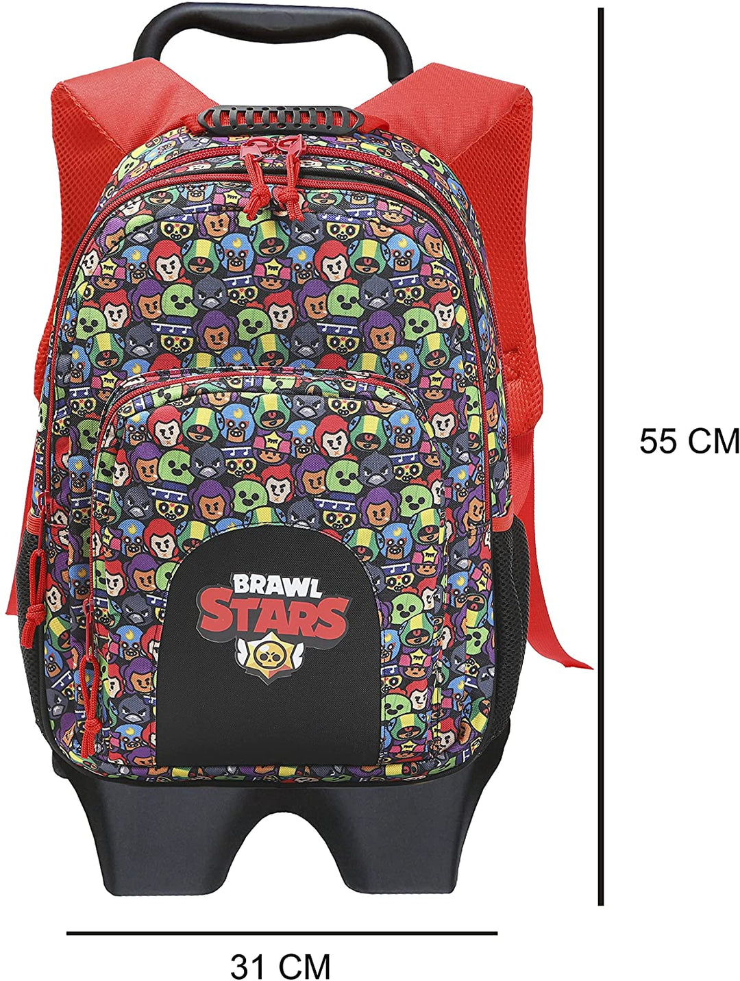43 cm Backpack with Removable Trolley Brawl Stars (CyP Brands)
