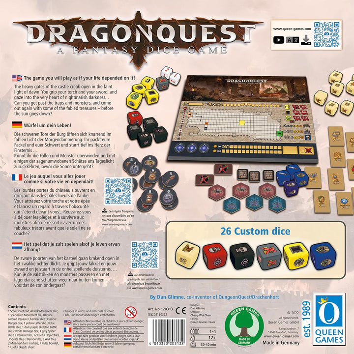 Queen Games - 20313 Dragonquest EN/DE Board Games