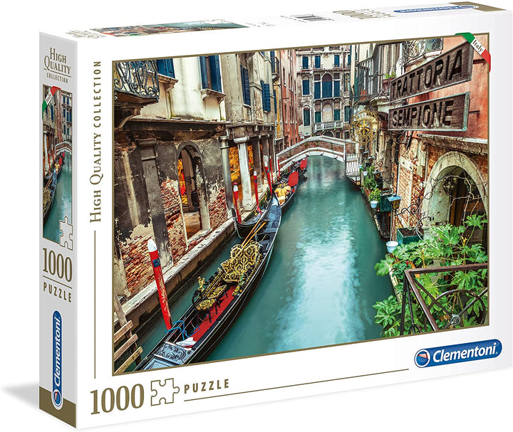 Clementoni Collection 39458 – Venedig-Kanal-Puzzle für Erwachsene und Kinder – 1000 Teile, ab 10 Jahren