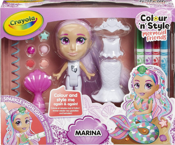 Crayola Colour 'n' Style Mermaids Friends Marina