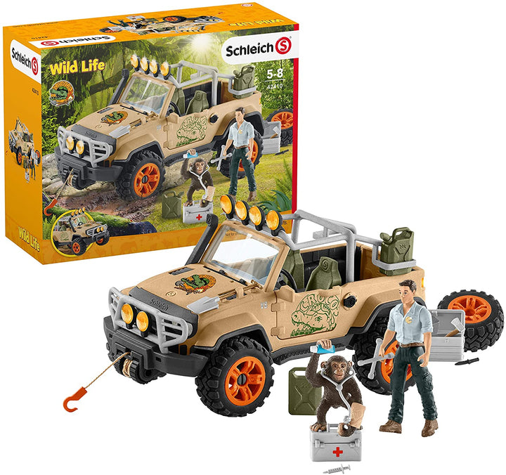 Schleich Wild Life 42410 4x4 Vehicle With Winch