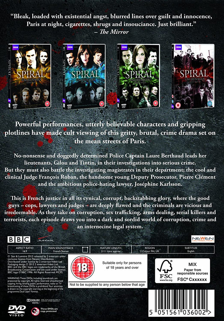Spiral - Series 1-4 - Horror/Thriller [DVD]