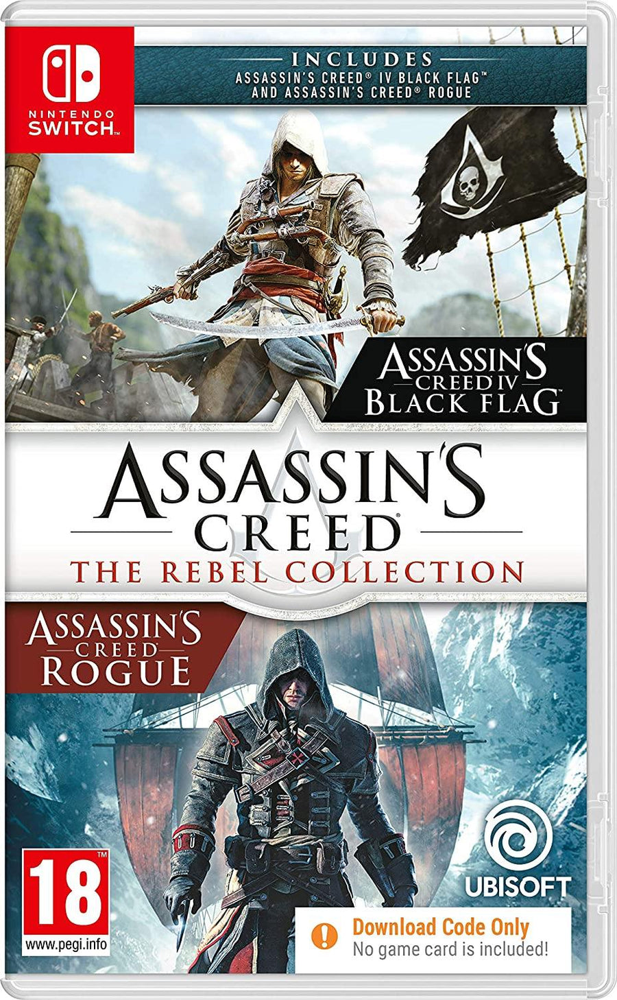 Assassins Creed Rebel Collection (Code in Box) (Nintendo Switch) - Yachew