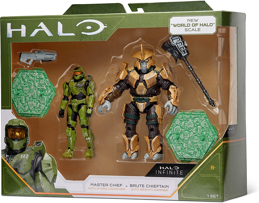 Jazwares 888 HLW0008 EA Halo-3.75in Heroes &amp; Villains Abbildung 2er-Pack sortiert, Multi