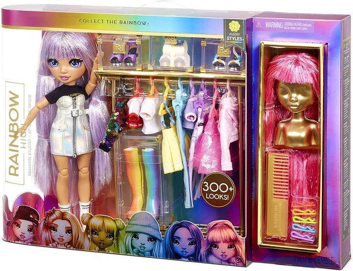 Rainbow High Fashion Studio – Exclusive Doll with Clothing, Accessories & 2 Spar