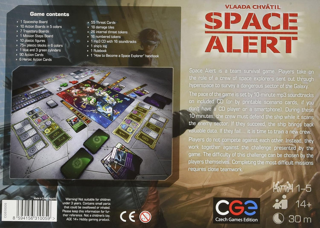 Space Alert Brettspiel von Vlaada Chvatil (Englisch)