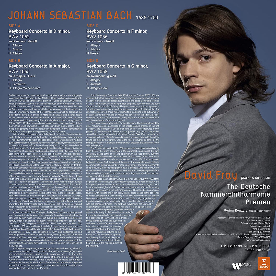 Bach: Piano Concertos [VINYL]