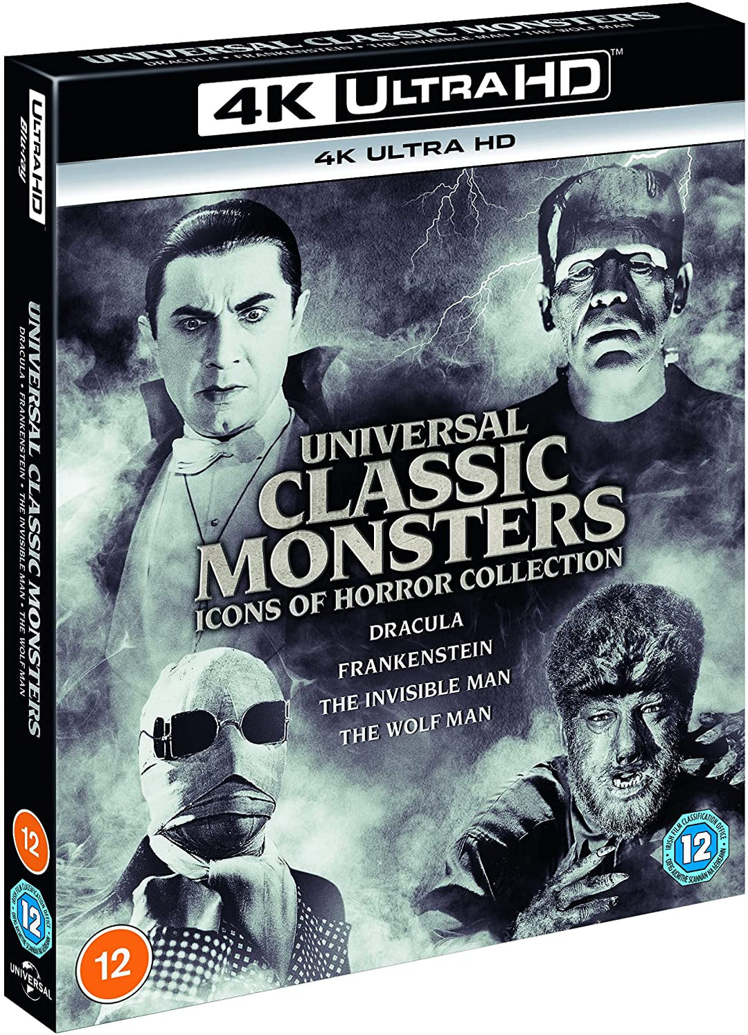 Universal Classic Monsters: Icons of Horror Collection [4K Ultra HD] [2021] [Region Free] [Blu-ray]