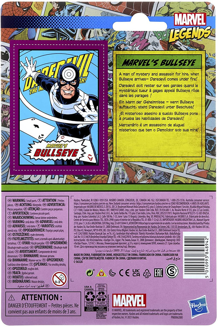 Marvel Hasbro Legends Series 3.75-inch Retro Collection Bullseye Action Figure Toy