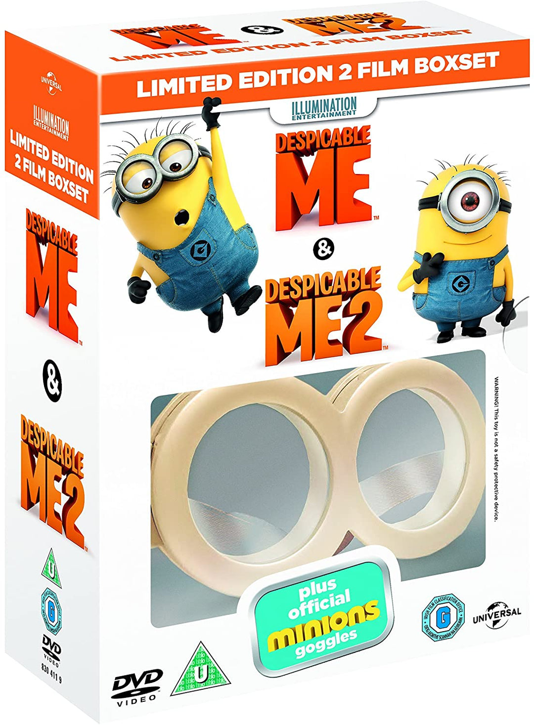 Despicable Me  Despicable Me 2 (with Limited Edition Minion Goggles) [DVD] [201