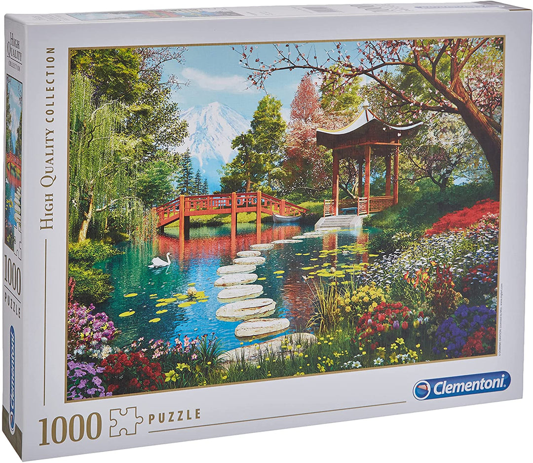 Clementoni – 39513 – Sammelpuzzle – Fuji Garden – 1000 Teile – Hergestellt in Italien – Puzzles für Erwachsene