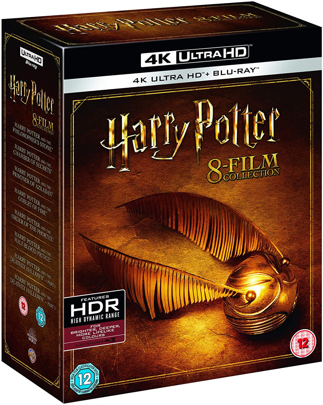 Harry Potter: The Complete 8-film Collection [4K Ultra HD] [2001] [2011] -Fantasy/Adventure - [Blu-ray]