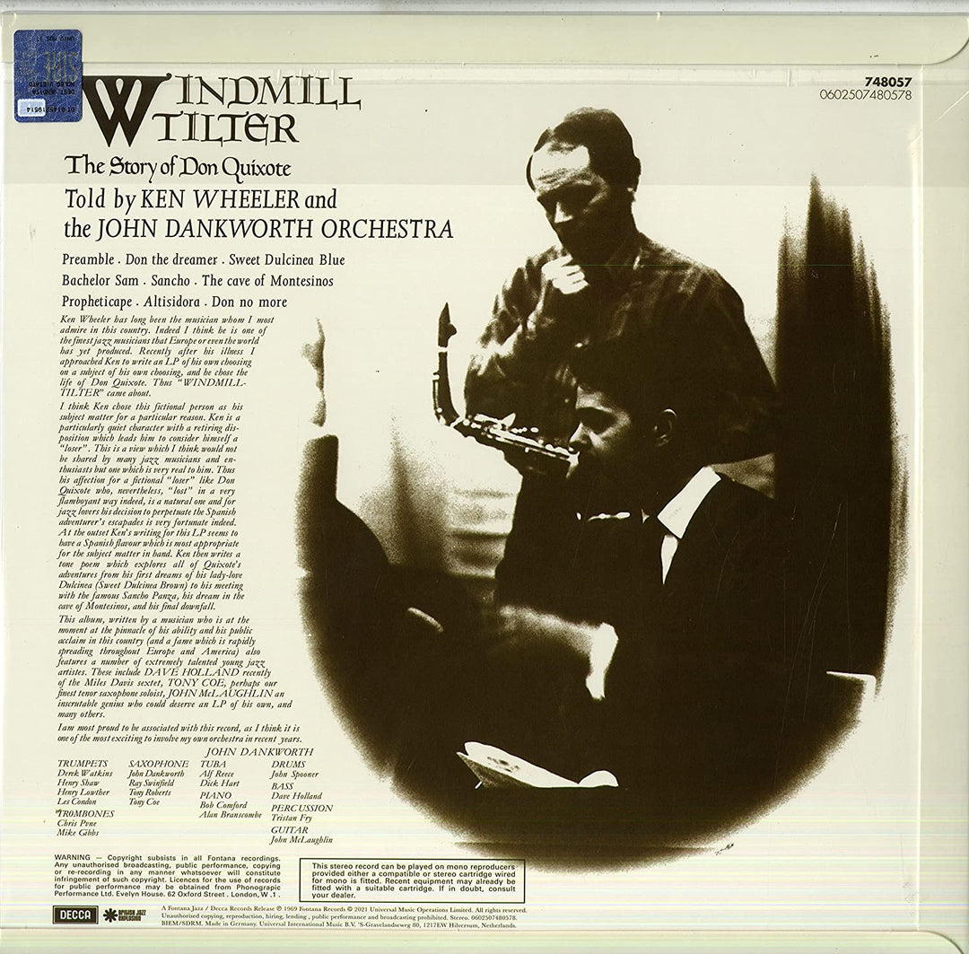 Ken Wheeler The John Dankworth Orchestra - Windmill Tilter (The Story Of Don Quixote) [Vinyl]