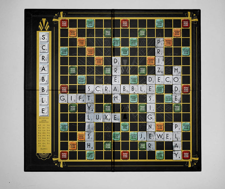 Tinderbox-Spiele | Scrabble Art Deco Dose | Brettspiel | Ab 10 Jahren | 2-4 Spieler |