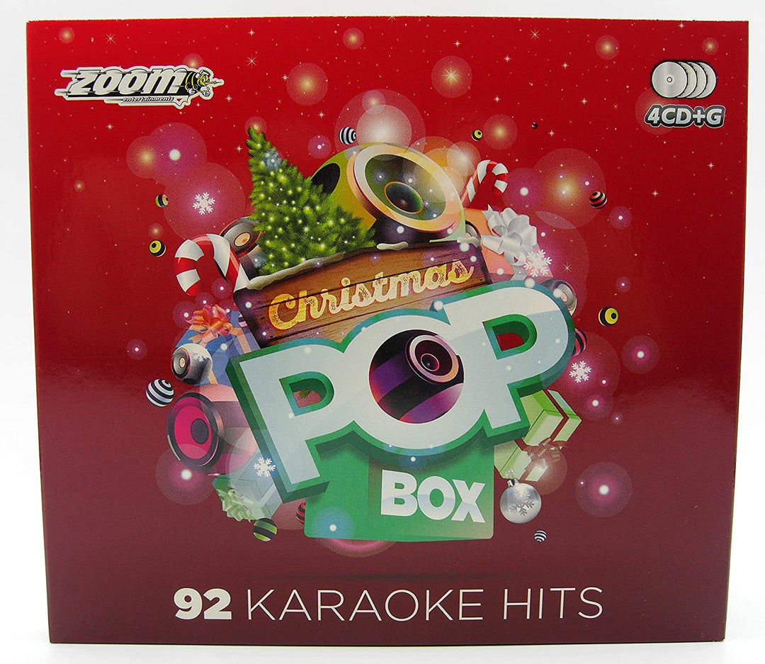 Zoom Karaoke Christmas Pop Box Party Pack - 4 CD+G Box Set - 92 Songs [Audio CD]