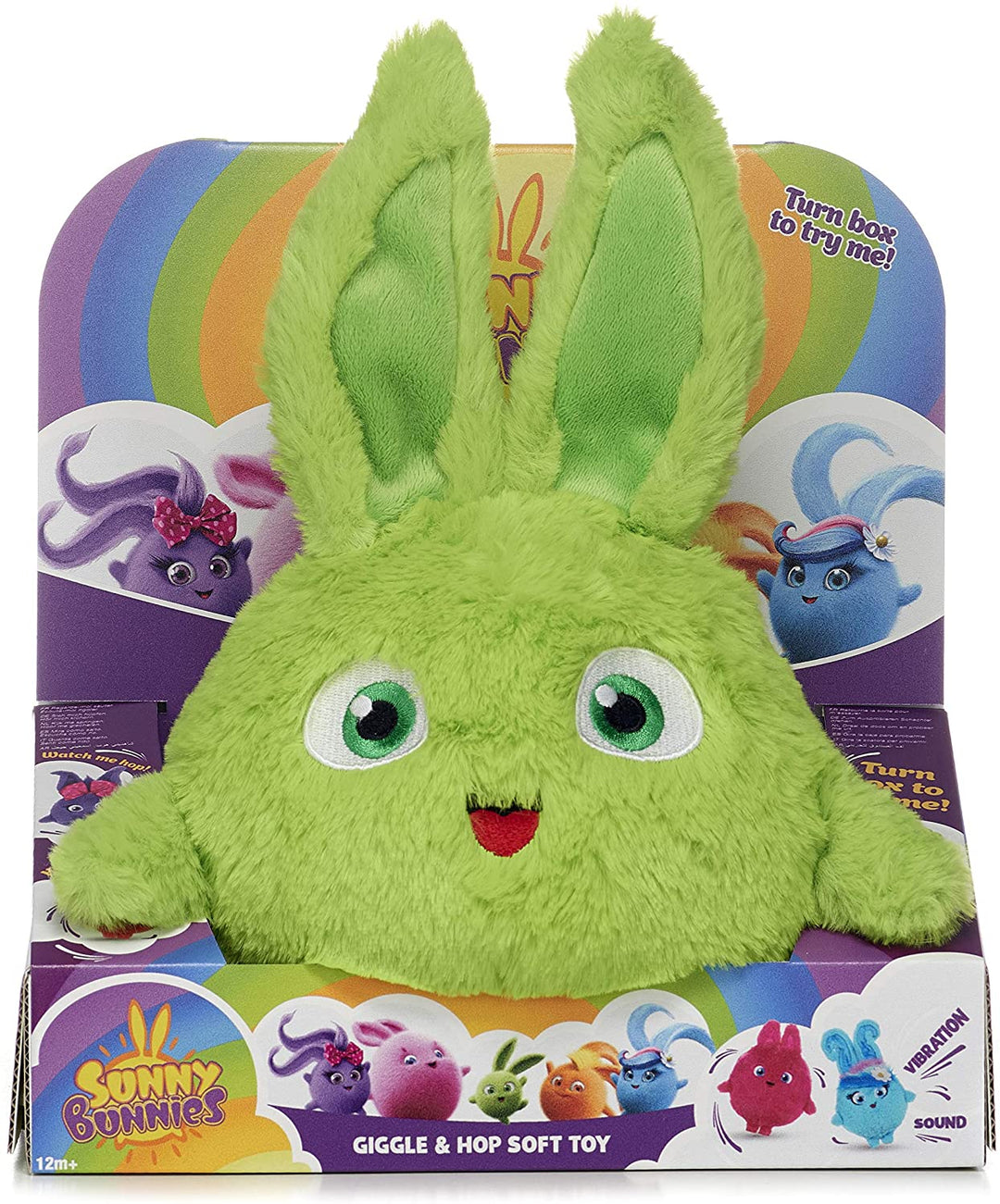Posh Paws 37429 Sunny Bunnies Large Feature Hopper Giggle & Hop Soft Toy 29cm (11 inch)