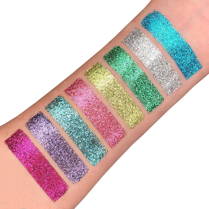 Biodegradable Eco Glitter Shakers by Moon Glitter - Green - Cosmetic Bio Festival Makeup Glitter for Face, Body, Nails, Hair, Lips - 5g