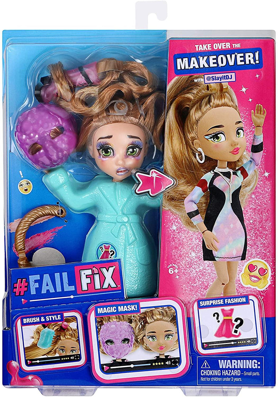 FailFix SlayItDJ Total Makeover Doll Pack 8.5 inch Fashion Doll - Yachew