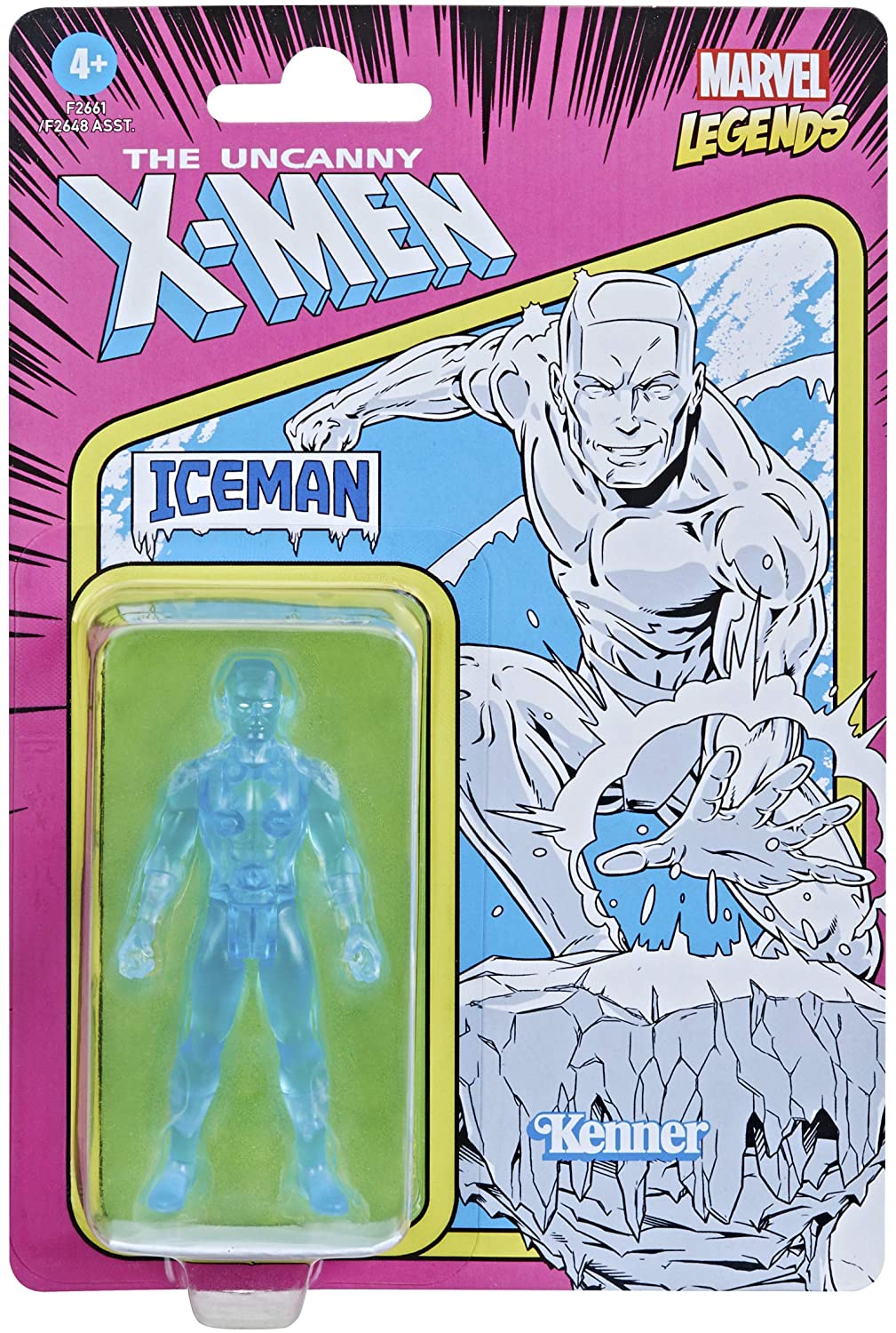 Hasbro Marvel Legends 3.75-inch Retro 375 Collection Iceman Action Figure Toy F2661