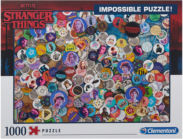 Clementoni - 39528 - Impossible Puzzle - Stranger Things - 1000 pieces - Made in Italy