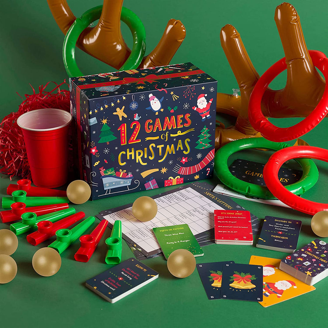 12 Games of Christmas - 12 Hilarious Festive Games [Family Party Games Pack for Families]