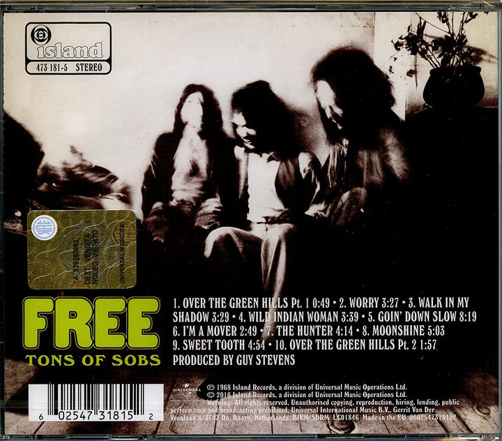 Tons Of Sobs - Free [Audio CD]