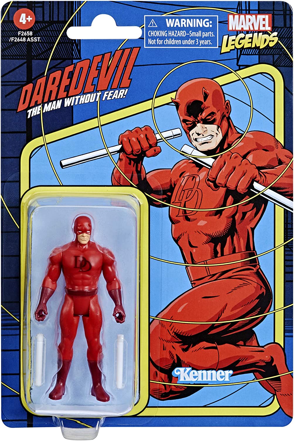 Hasbro Marvel Legends 3.75-inch Scale Retro 375 Collection Daredevil Action Figure Toy F2658