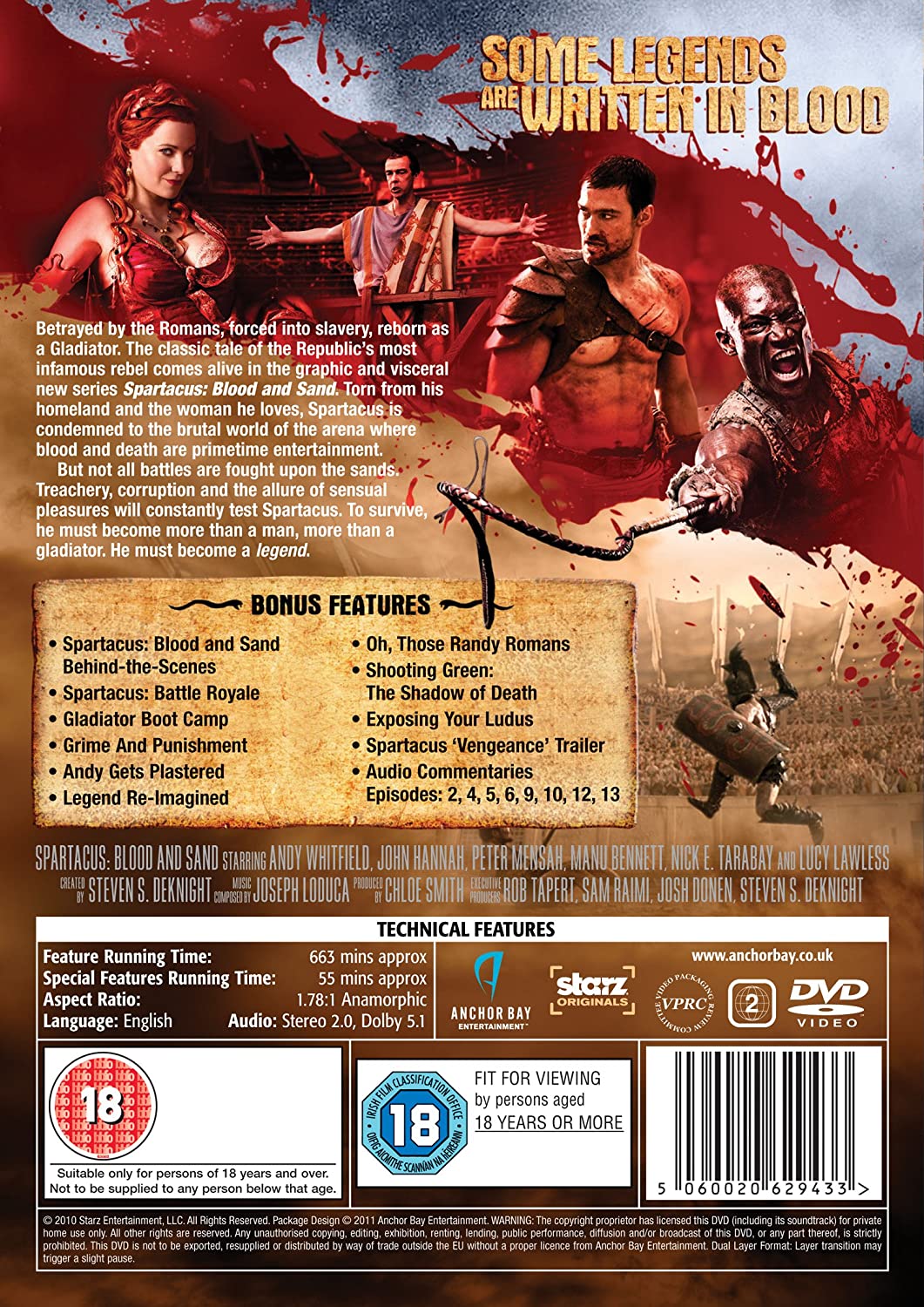 Spartacus: Blood And Sand Staffel 1 [2017]