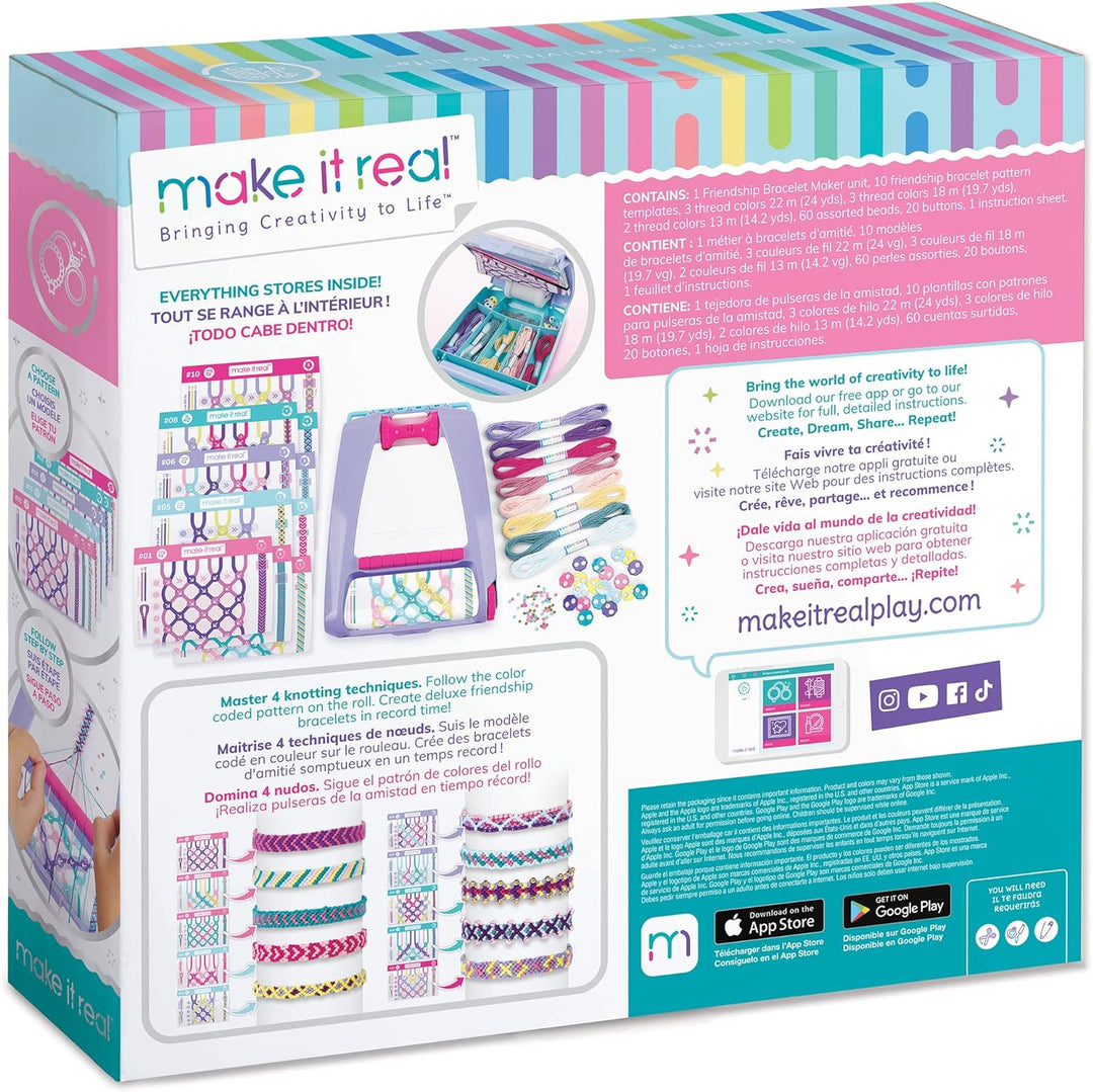 Make It Real 1457 Friendship Bracelet Maker Craft Kit, Multi