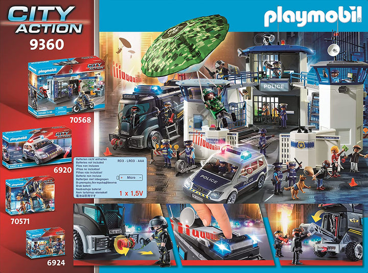 Playmobil City Action 9360 Swat Truck With Light and Sound Effects for Children