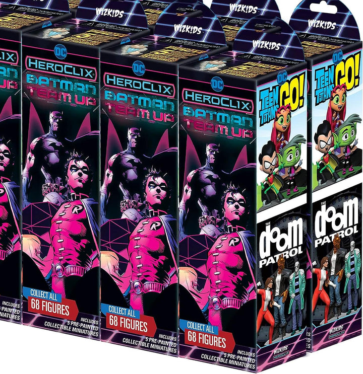 DC Comics HeroClix: Batman Team-Up Booster Brick - 50 Miniatures, Randomly Assorted