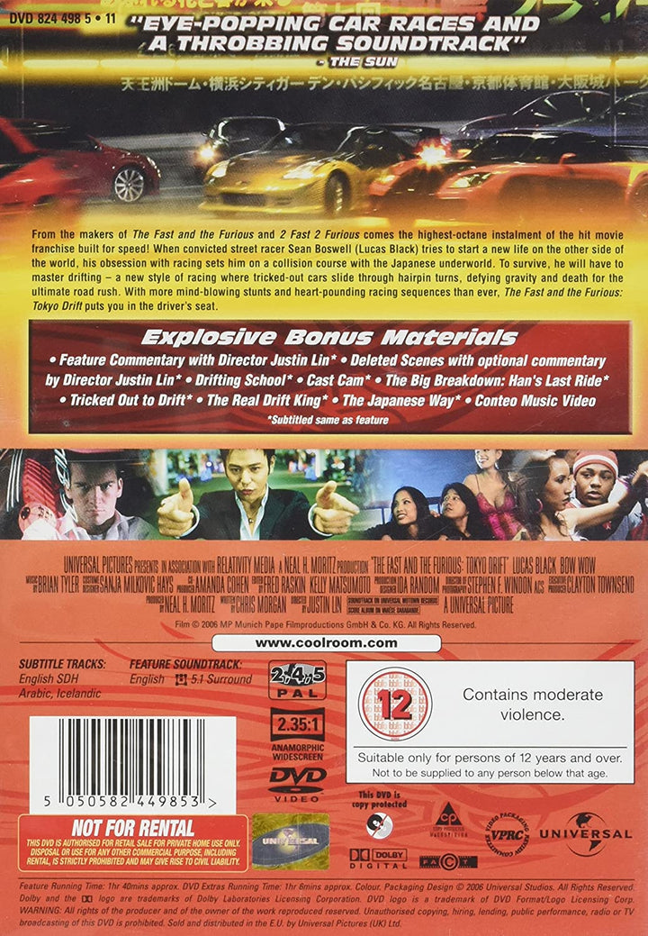 The Fast And The Furious: Tokyo Drift [DVD]
