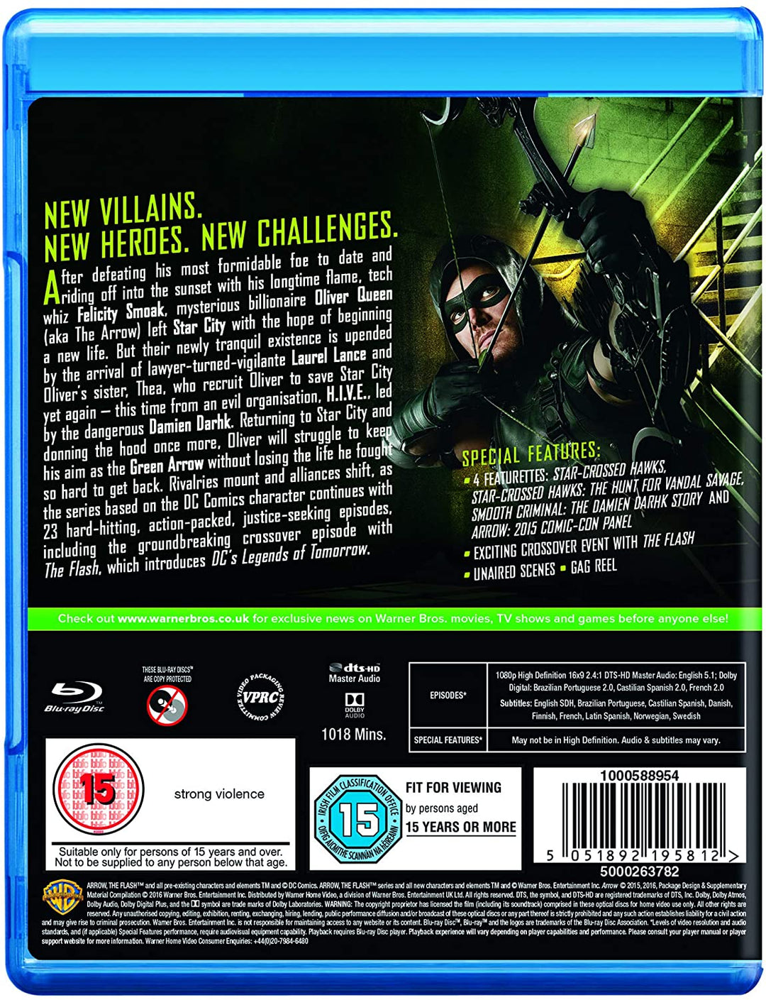 Arrow: Staffel 4 [2016] [Region Free] – Drama [Blu-Ray]