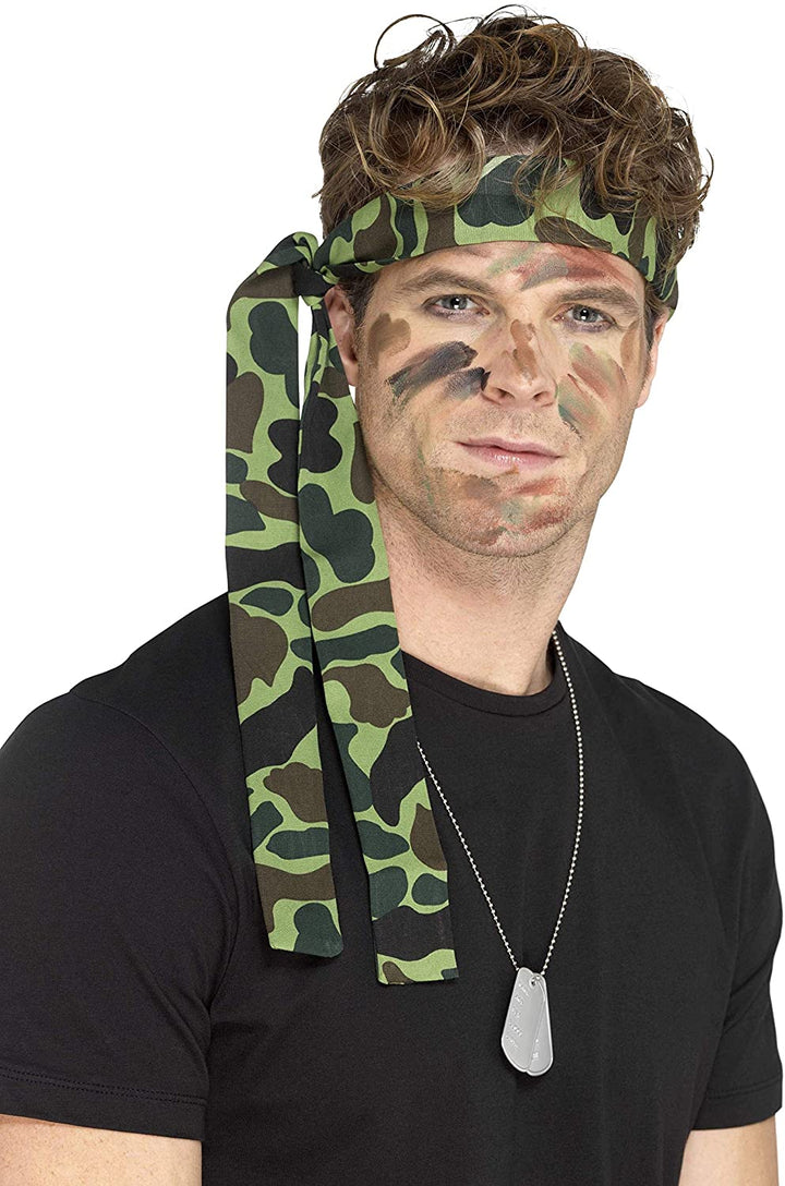 Smiffys Army Headband Camouflage 150 x 4 cm