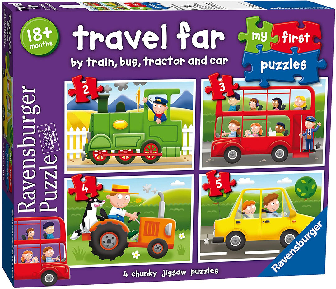 Ravensburger 07303 Travel Far My First Puzzles (2,3,4,5pc)