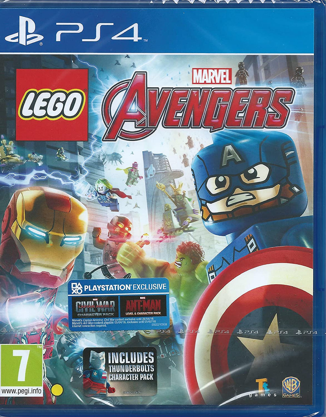 LEGO MARVEL AVENGERS ENTHÄLT THUNDERBOLTS ANT-MAN CIVIL-WAR CHARACHTER PACKS PS4