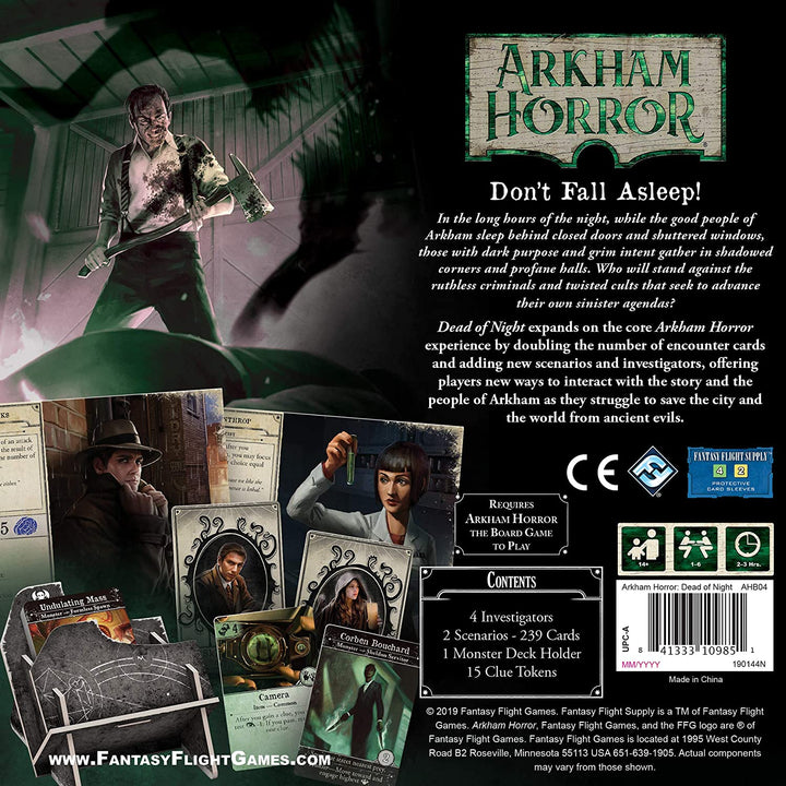 Fantasy-Flugspiele | Arkham Horror Third Edition: The Dead of Night Brettspiel