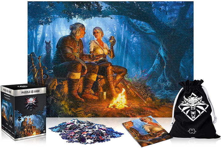 Good Loot The Witcher: Journey of Ciri - 1000 Pieces Jigsaw Puzzle 68cm x 48cm | includes Poster and Bag | Game Artwork for Adults and Teenagers