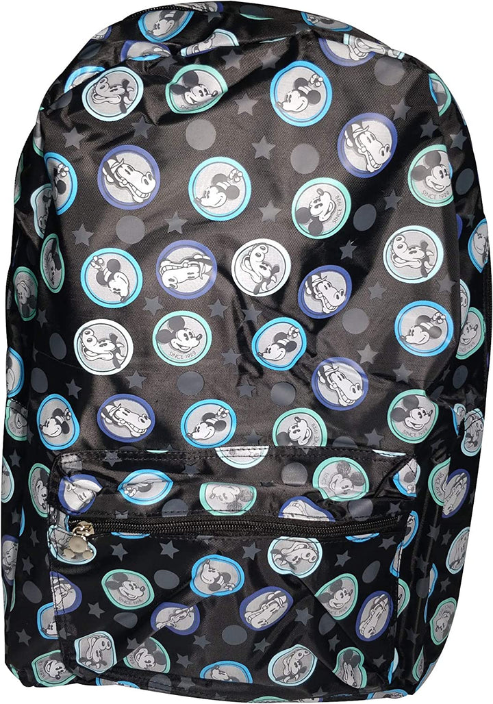 DISNEY Mickey Mouse All-Over Mickey & Friends Print Grey Kid's Backpack, 41 cm, 20 liters, Blue
