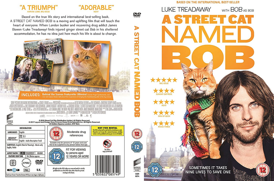A Street Cat Named Bob [DVD] [2016]