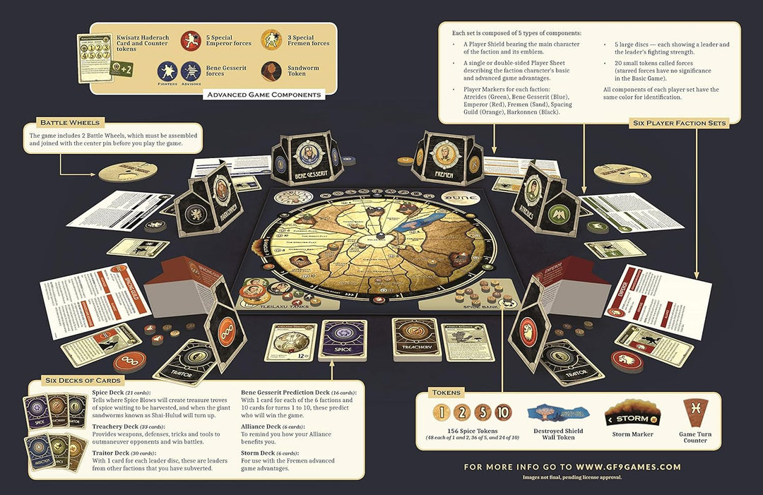 Battlefront Miniatures - Dune: Board Game - Board Game