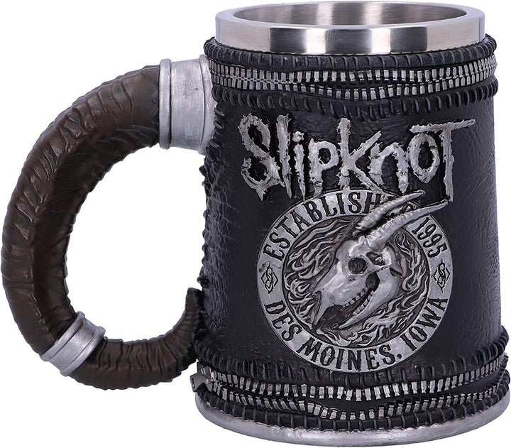 Nemesis Now B5172R0 Officially Licensed Slipknot Flaming Goat Logo Tankard, Black, 15.2cm