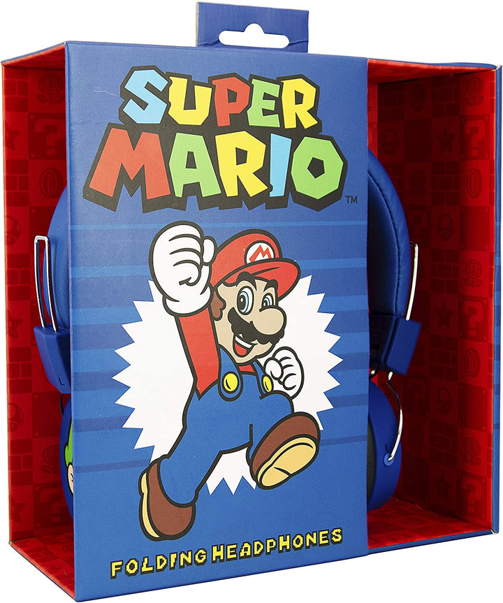 OTL Technologies Folding Wired Headphones - Super Mario and Lugi for Ages 8+