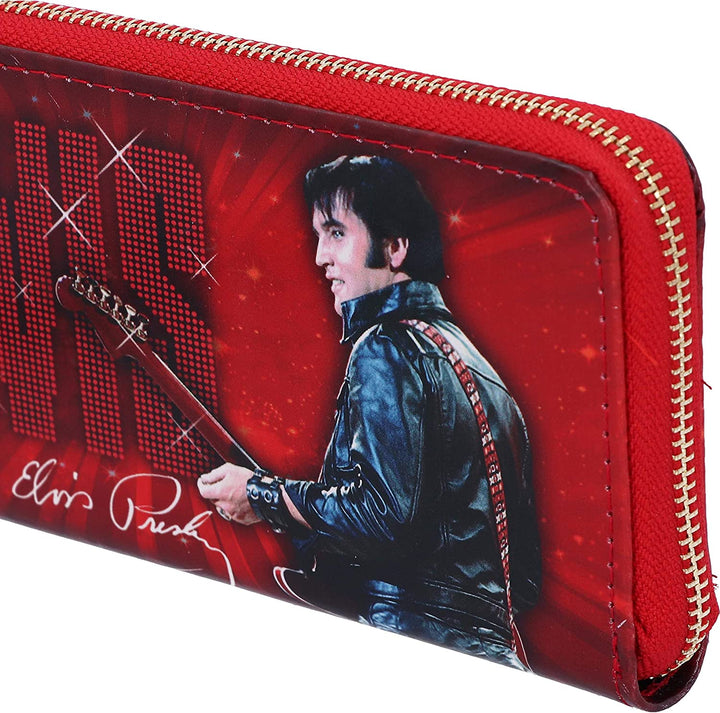 Nemesis Now Elvis 68 Performance Red Womens Purse, Polyurethane, 19cm