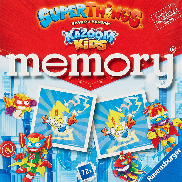 Ranvensburger, Memory SuperThings, Brettspiel, Memory-Spiel, 72 Karten, empfohlen