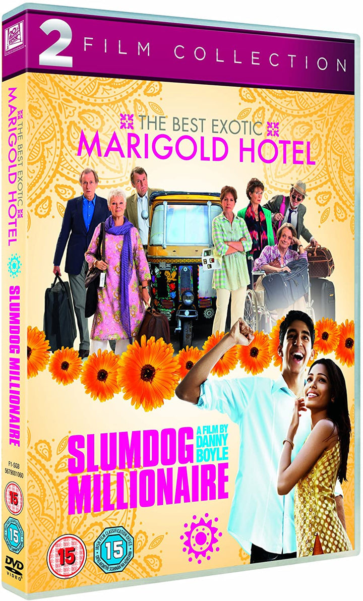 The Best Exotic Marigold Hotel / Slumdog Millionaire Double Pack [2008] - Romance/Drama [DVD]