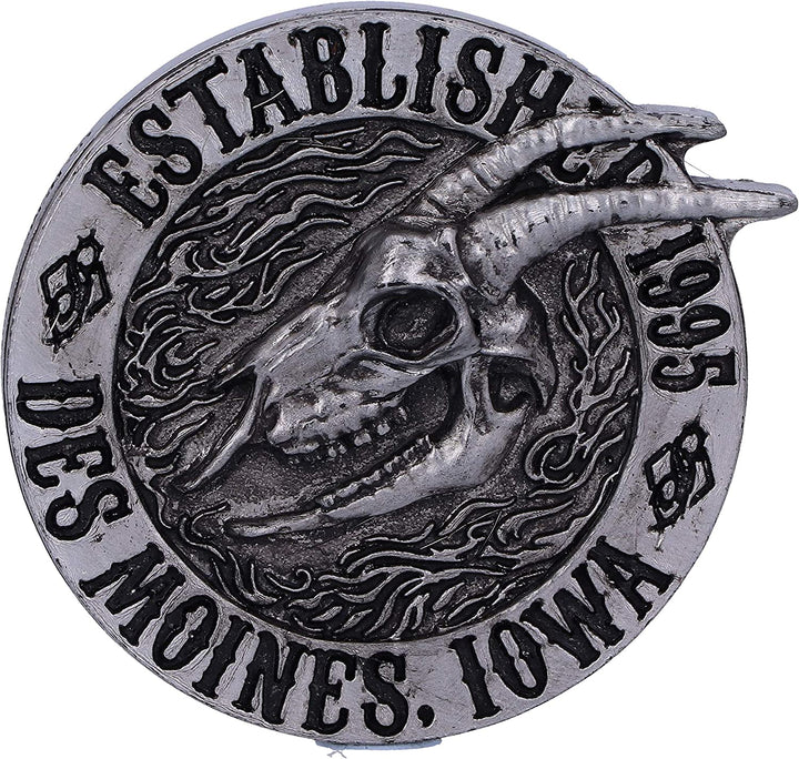Nemesis Now Officially Licensed Slipknot Flaming Goat Fridge Magnet, Silver, 6cm