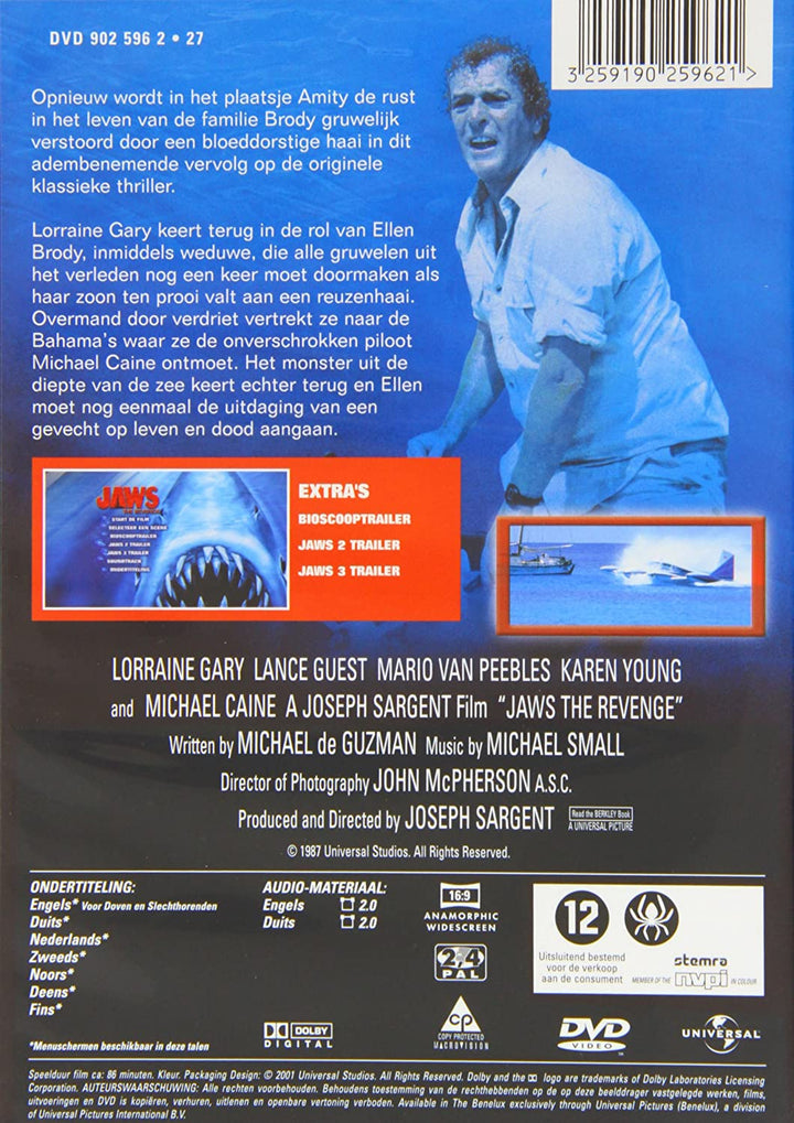 Jaws 4 - The Revenge - Horror [1987] [DVD]