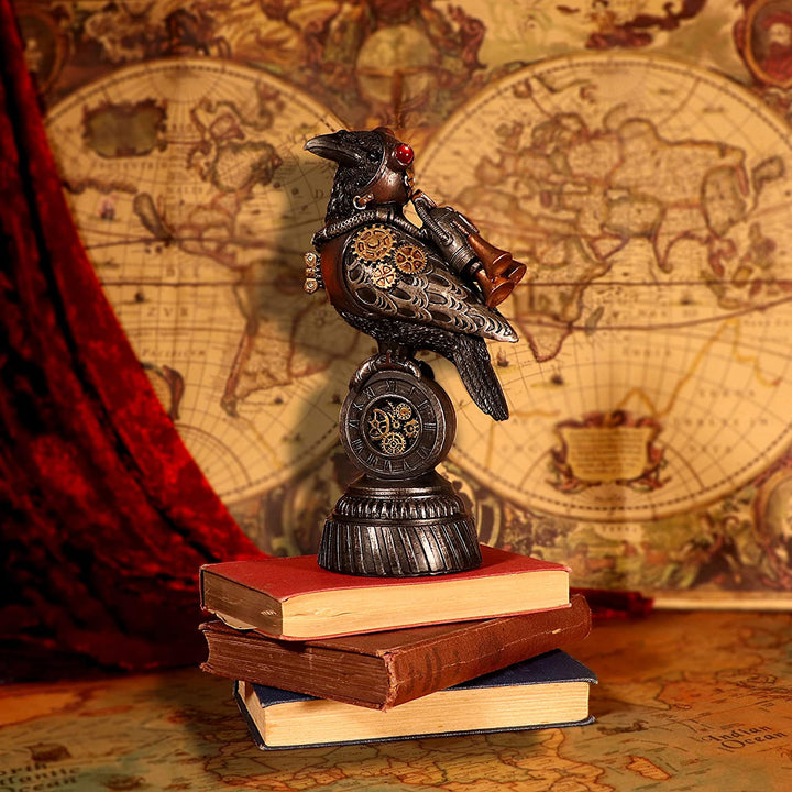 Nemesis Now Steampunk Rivet Raven Figurine, 24cm