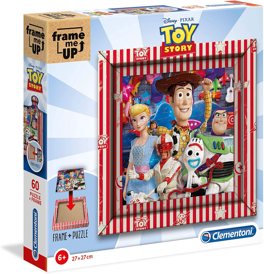 Clementoni - 38806 - Frame Me Up puzzle for children - Disney Toy Story 4 - 60 pieces - Made in Italy - Ages 6 Years Plus